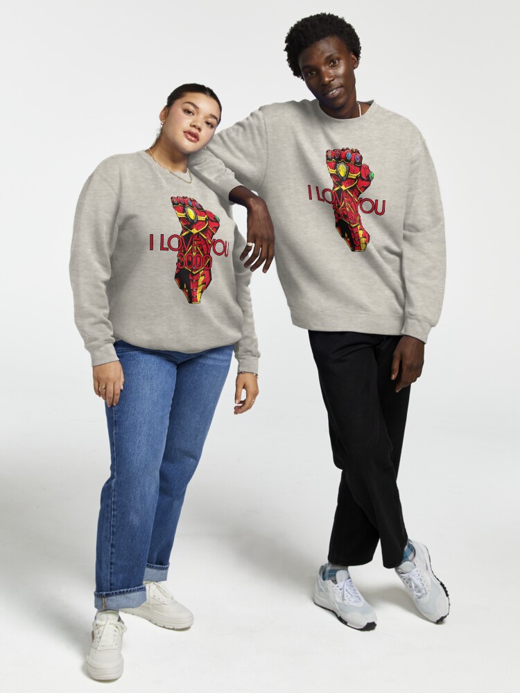 Thumbnail 1 of 7, Pullover Sweatshirt, I❤U 3000! designed and sold by ChristosEllinas.
