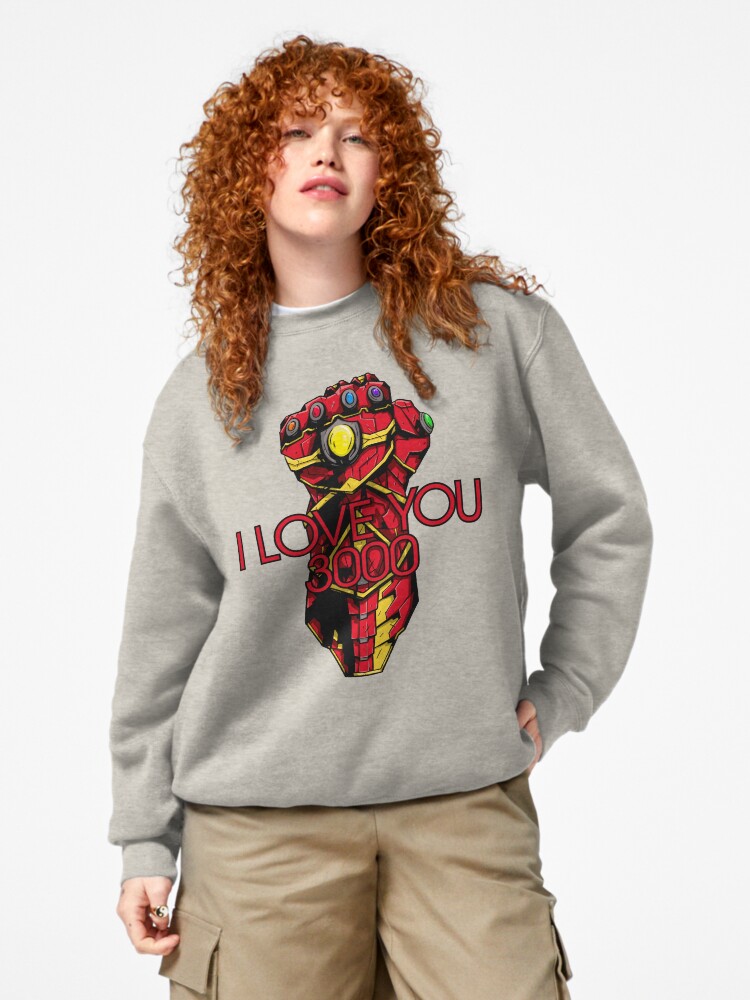 Thumbnail 4 of 7, Pullover Sweatshirt, I❤U 3000! designed and sold by ChristosEllinas.
