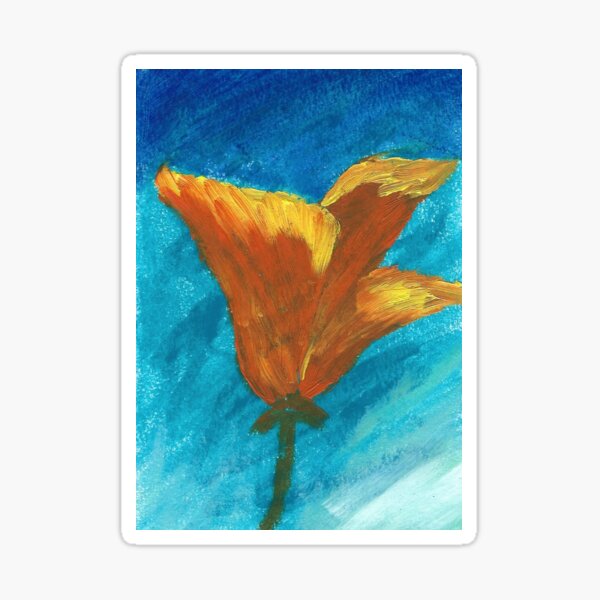 California Poppy Sticker