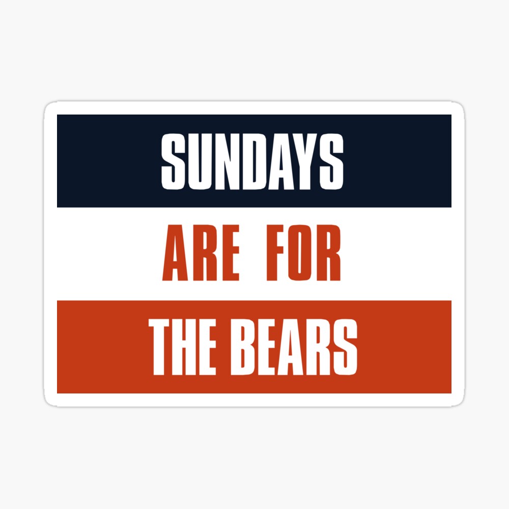 Sundays are for The Bears, Chicago Bears Tapestry House Decoration Room  Decorations Aesthetics House Decor