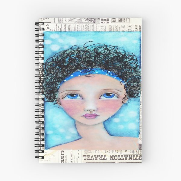 Item preview, Whimiscal Girl with Curly Hair designed and sold by Judy Skowron.