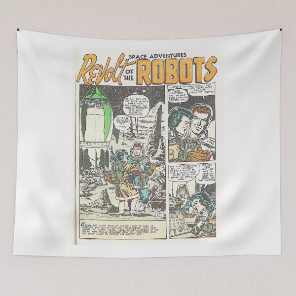 Item preview, VINTAGE SCI-FI: Space Adventures - Revolt of the Robot Graphic designed and sold by 12thStFactory.