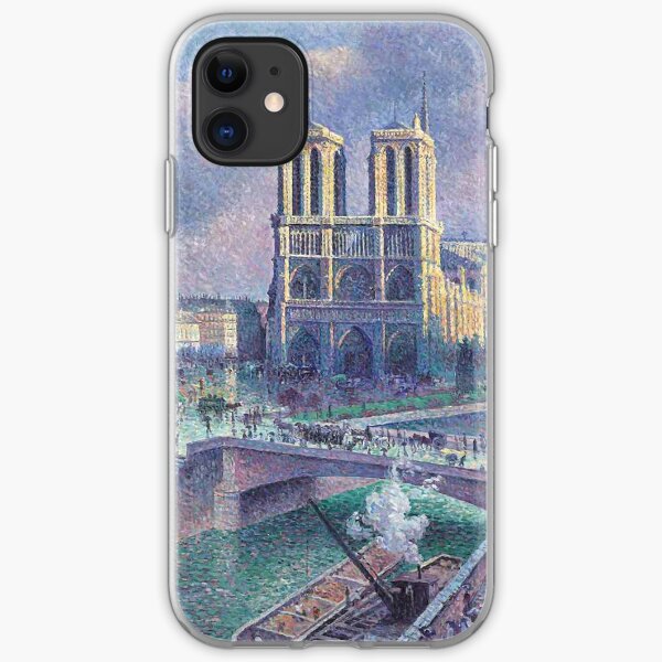 Maximilien Luce "Notre Dame de Paris" (2) iPhone Soft Case
