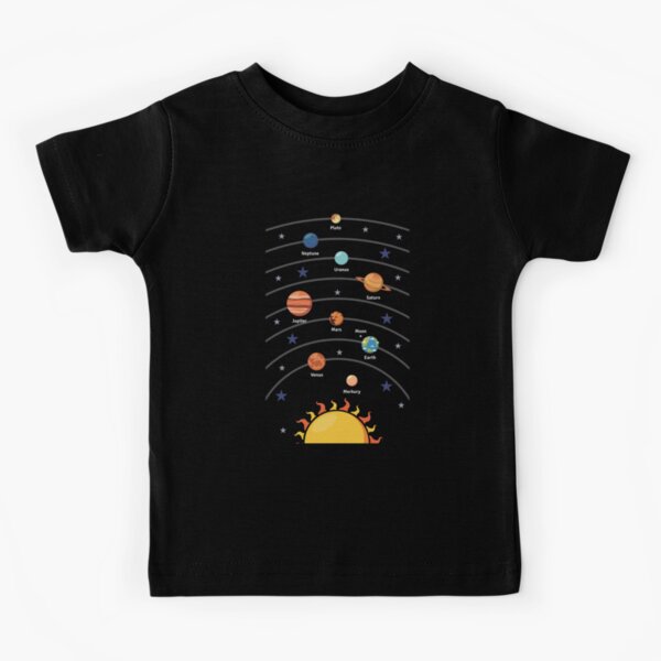 Solar System with the Planets Kids T-Shirt