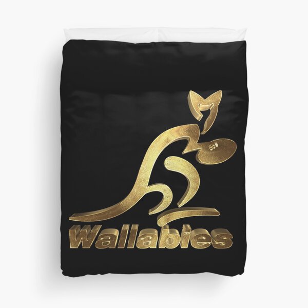 Australia Rugby Wallabies Gold Duvet Cover