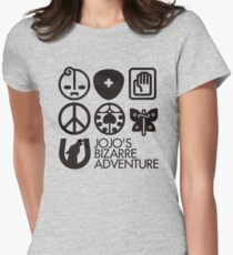 Jojo's Bizarre Adventure Symbols Women's Fitted T-Shirt