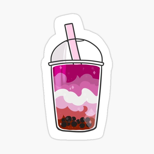 Lesbian Boba Sticker