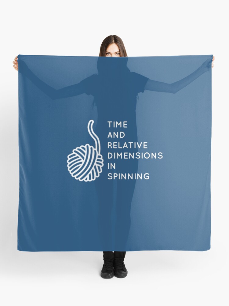Time And Relative Dimensions In Spinning White Scarf By