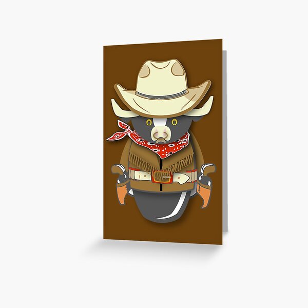Workobeez COWBOY!! Greeting Card