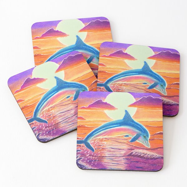 Item preview, Dolphin at sunset designed and sold by MelanieNad.