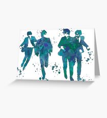 Beatles Paint Splatter Design Greeting Card