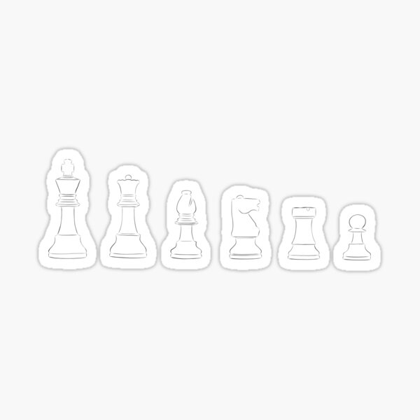 Chess Pieces Sticker