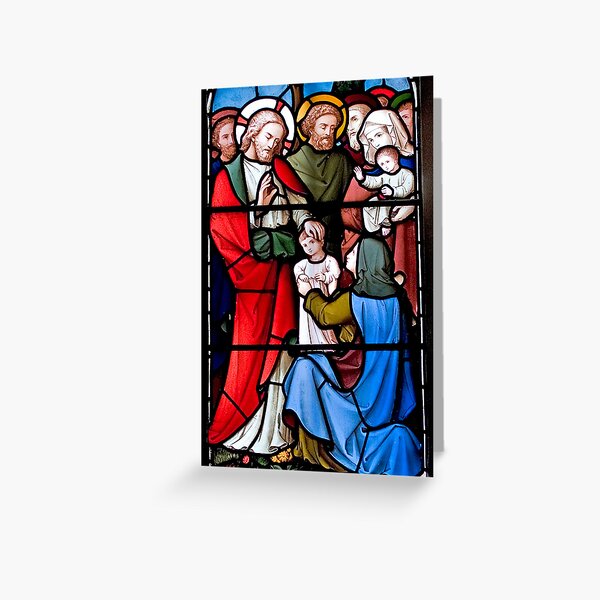 Stained Glass Window 0023 Greeting Card
