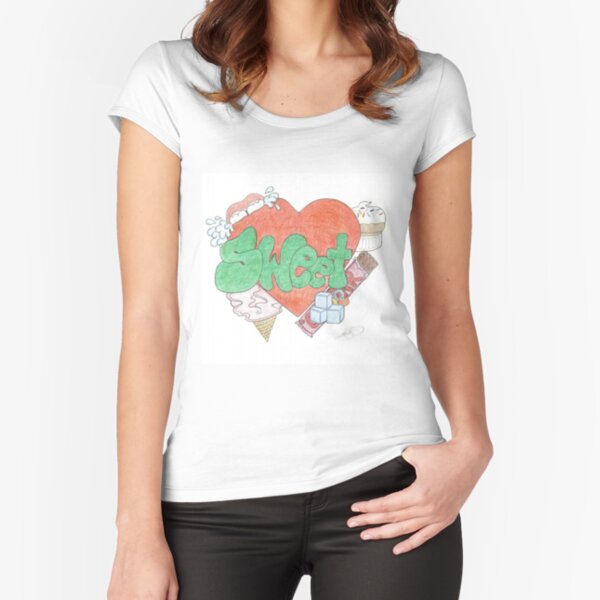 06. Rhaim Santiago -4096x3510 Fitted Scoop T-Shirt