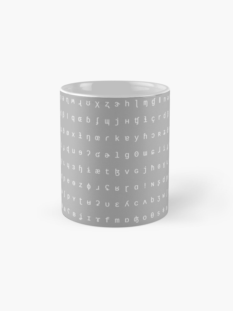 Alternate view of IPA mug - grey and white Mug