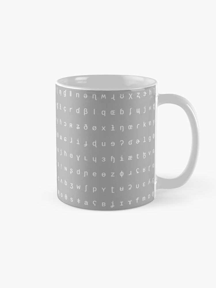 Alternate view of IPA mug - grey and white Mug