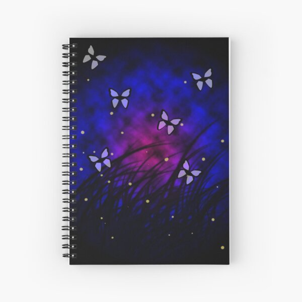 Butterflies at Night Spiral Notebook