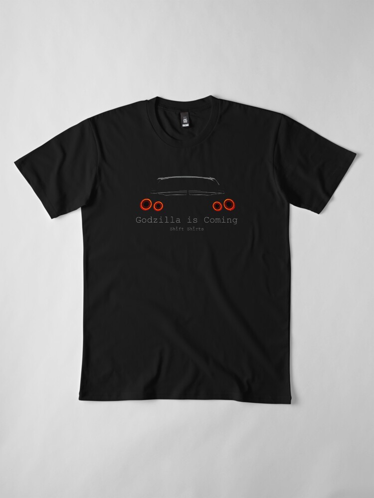 Alternate view of Gawdzilla is Back 2 - R35 GTR Inspired Premium T-Shirt