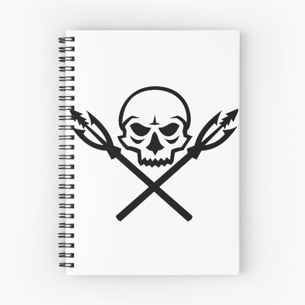 Item preview, Human Skull Crossed Fishing Spear Mascot designed and sold by patrimonio.