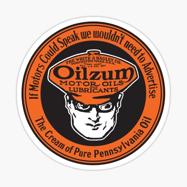 Item preview, "Oilzum" - Vintage Motor Oil Signage designed and sold by Vertigo Creative.