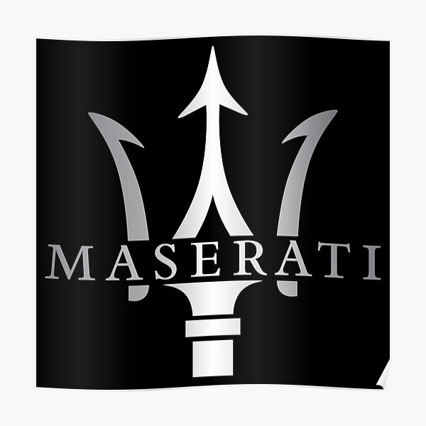 MASERATI logo Poster