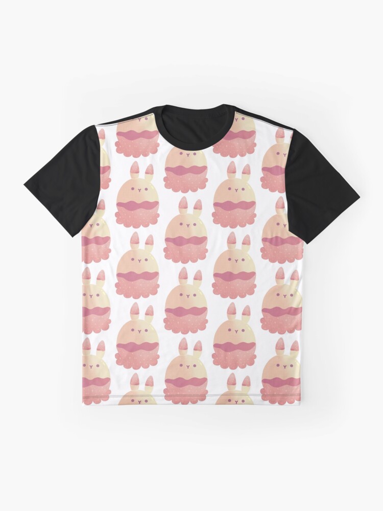 Alternate view of Water Bunny - Pink v2 Graphic T-Shirt