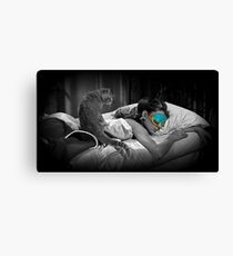 Holly and Cat - Breakfast at Tiffany's Canvas Print