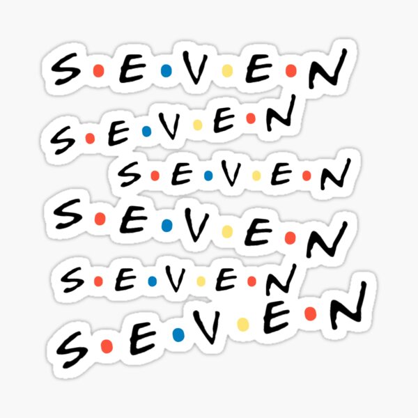 Monica seven seven seven seven seven seven - friends Sticker