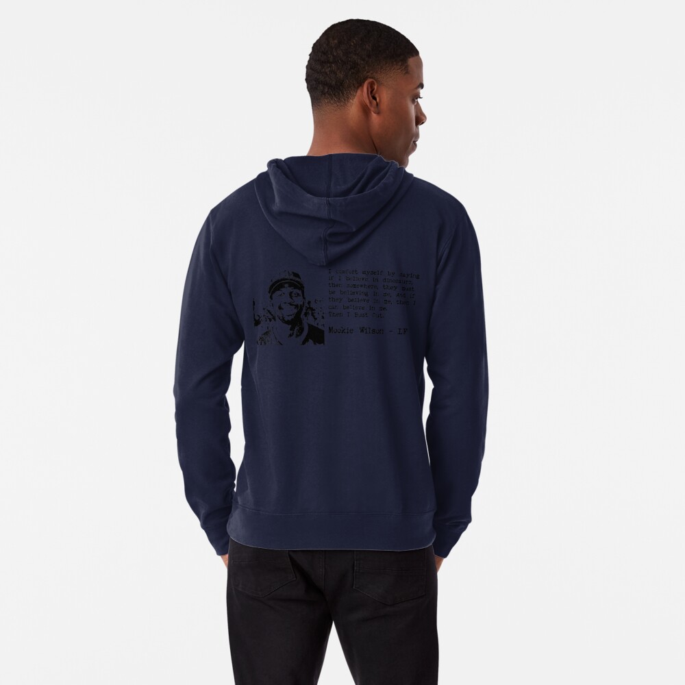 Mookie Wilson Believes In Dinosaurs Lightweight Sweatshirt for