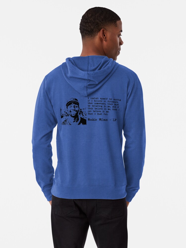 Mookie Wilson Believes In Dinosaurs Lightweight Sweatshirt for