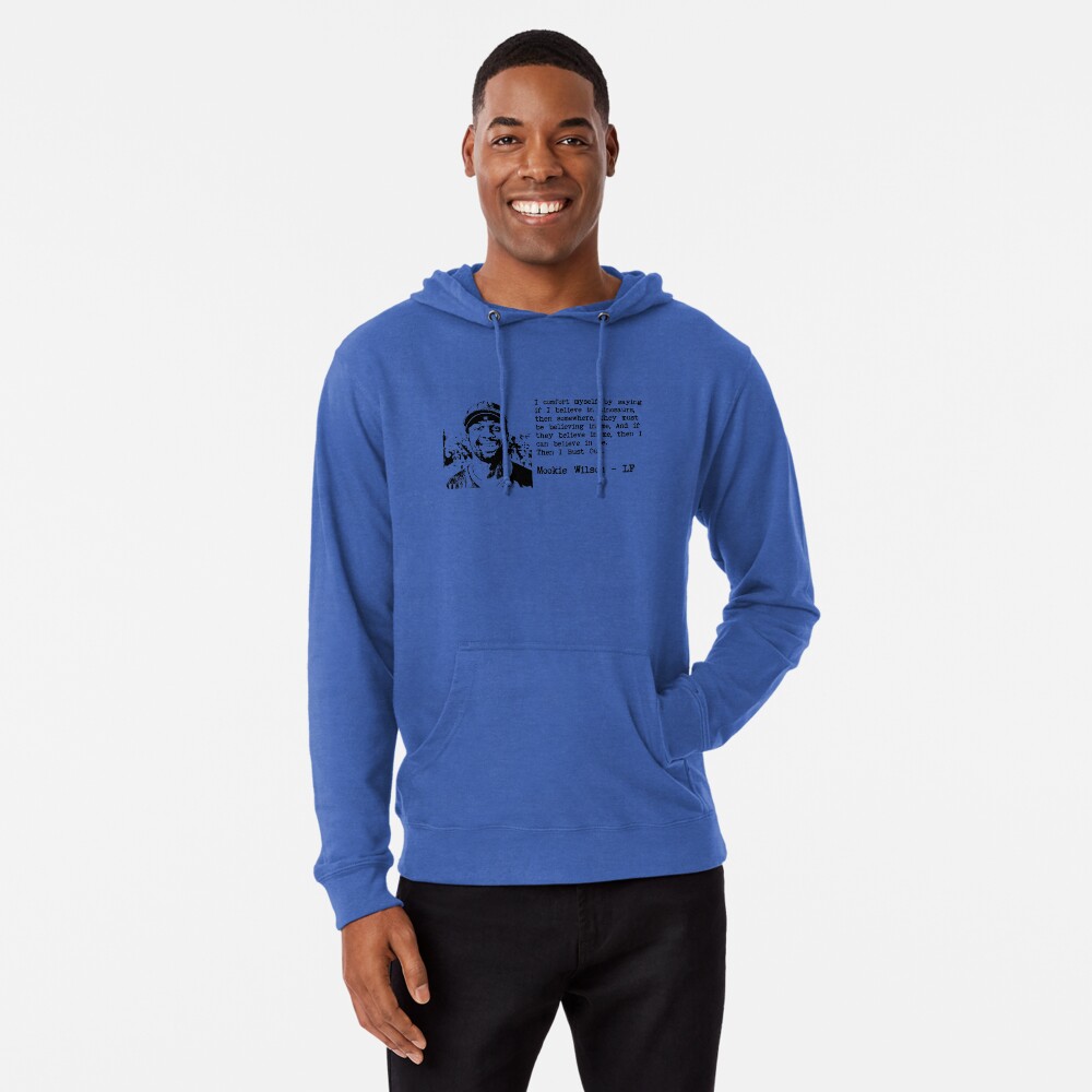 Mookie Wilson Believes In Dinosaurs Lightweight Sweatshirt for