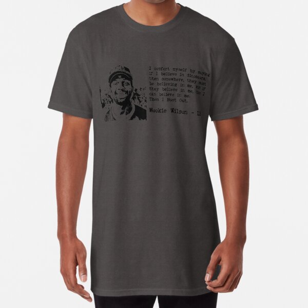 Mookie Wilson Believes In Dinosaurs Essential T-Shirt for Sale by