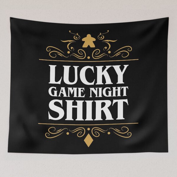 Item preview, Lucky Board Games Game Night Meeple designed and sold by pixeptional.