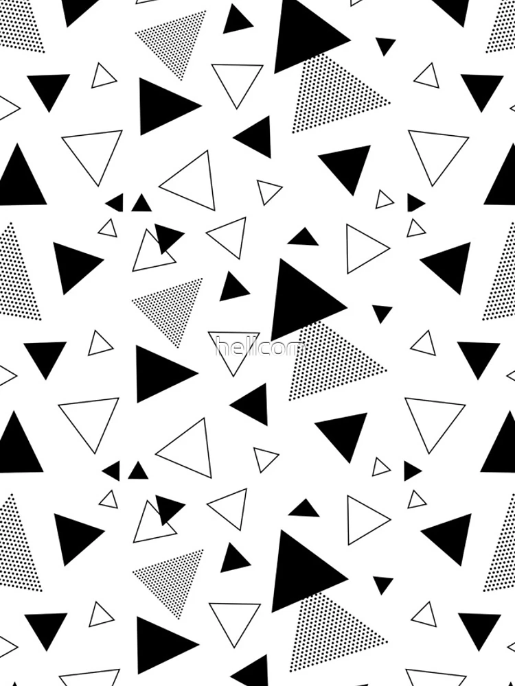 Thumbnail 4 of 4, iPhone Case, Memphis Style Pattern Triangles designed and sold by hellcom.