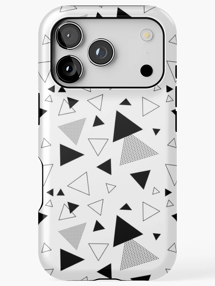 Thumbnail 1 of 4, iPhone Case, Memphis Style Pattern Triangles designed and sold by hellcom.