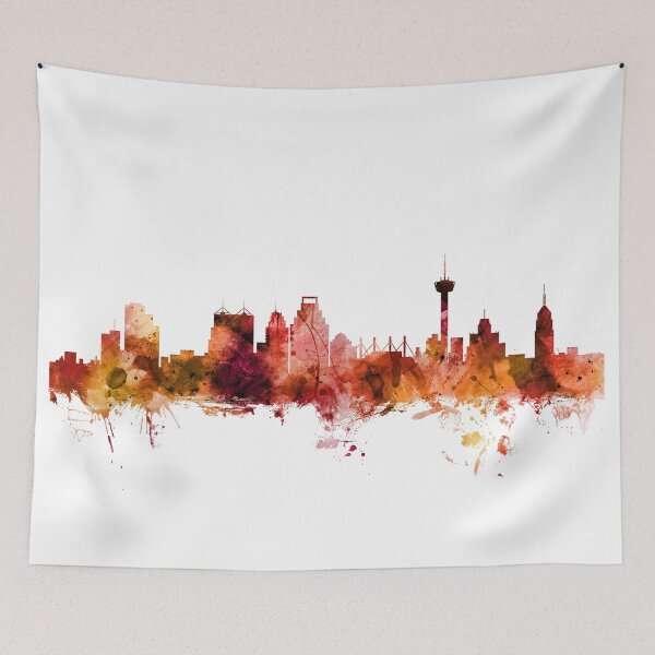Artikelvorschau, San Antonio Texas Skyline entworfen und verkauft von ArtPrints.