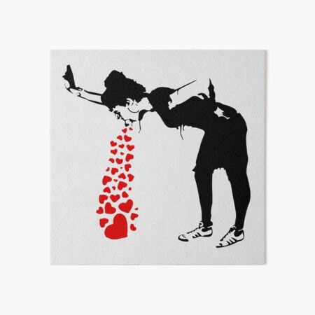 Lovesick - Banksy, Streetart Street Art, Grafitti, Artwork, Design For Men, Women, Kids Art Board Print
