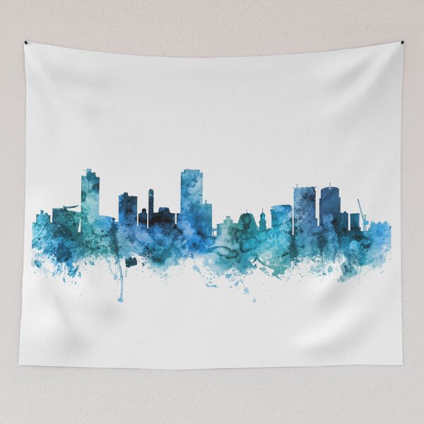 Item preview, Wellington New Zealand Skyline designed and sold by ArtPrints.