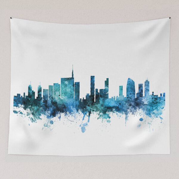 Item preview, Milan Italy Skyline designed and sold by ArtPrints.