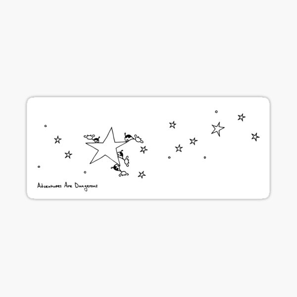 Cows on Star with Other Stars Sticker