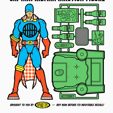 Aperçu de l'œuvre Capitaine RibMan InAction Figure de Captain RibMan