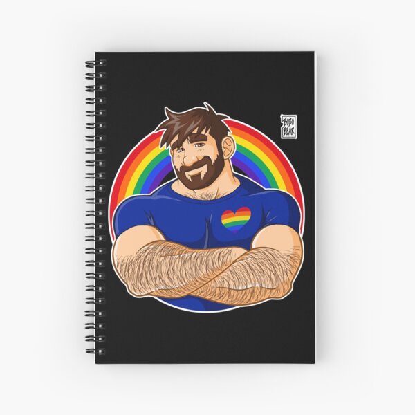 ADAM LIKES CROSSING ARMS - GAY PRIDE Spiral Notebook