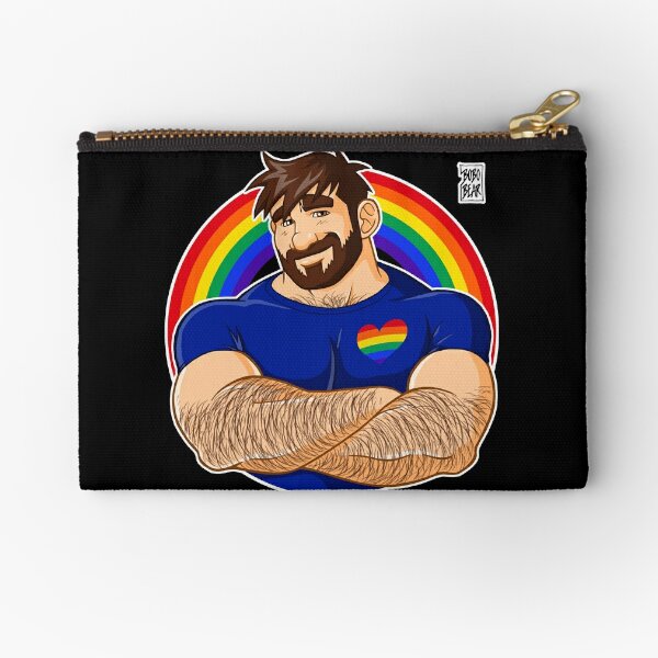 ADAM LIKES CROSSING ARMS - GAY PRIDE Zipper Pouch
