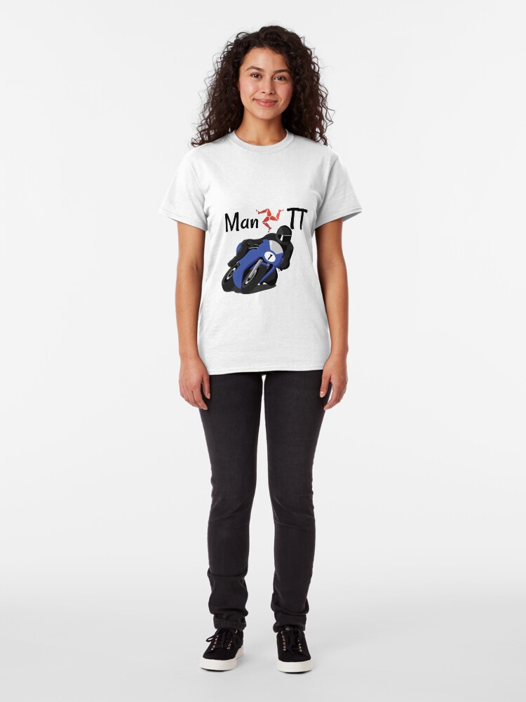 Alternate view of Isle of Man Manx TT Racer Classic T-Shirt