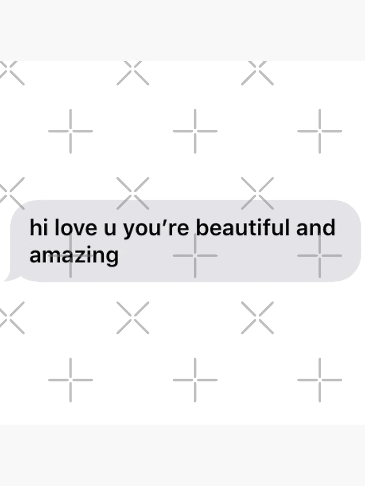 short you are beautiful text message | Photographic Print