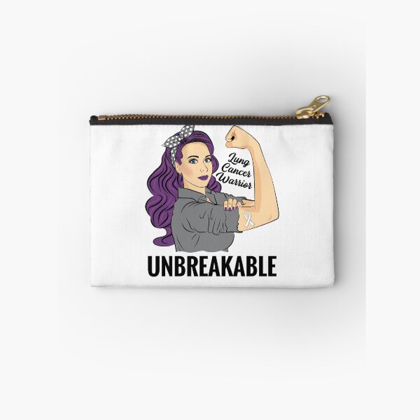 Item preview, Lung Cancer Warrior Unbreakable Awareness designed and sold by ZNOVANNA.