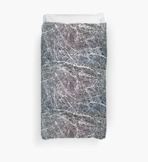 Peinture grise inspirée de Jackson-Pollock Housse de couette