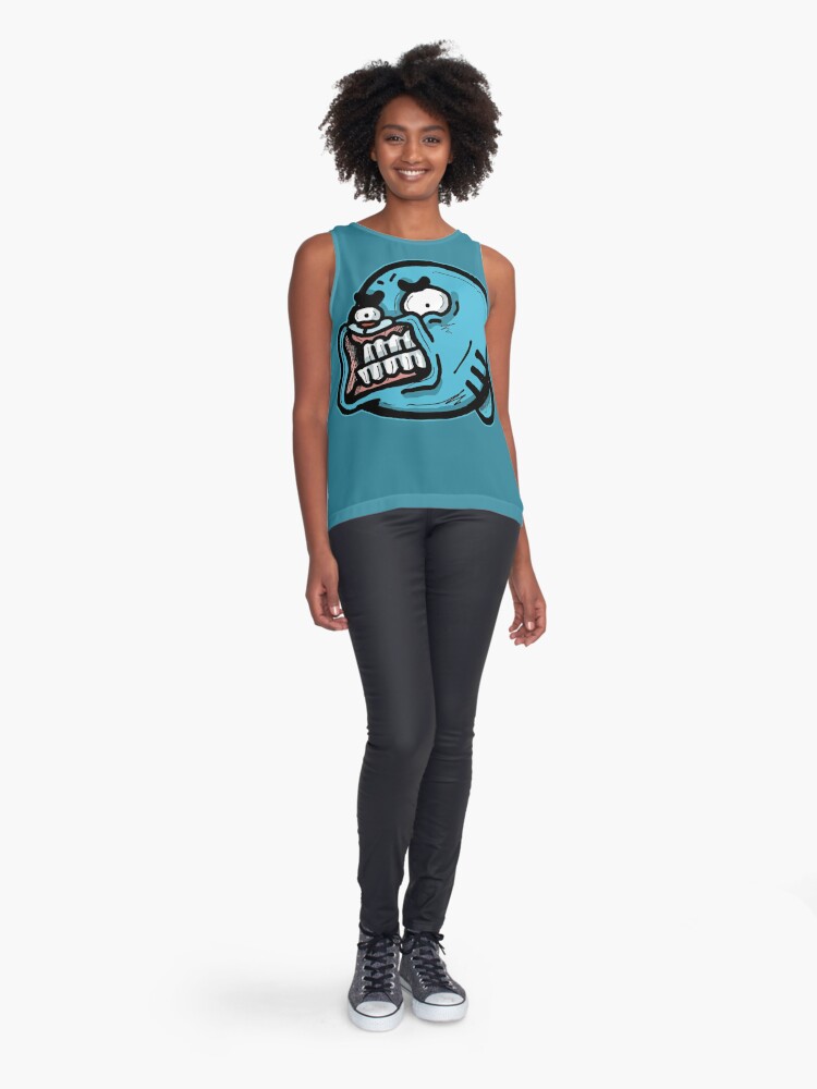 Alternate view of Gumball Watterson from The Amazing World of Gumball™ with a Funny Awkward Smile Sleeveless Top