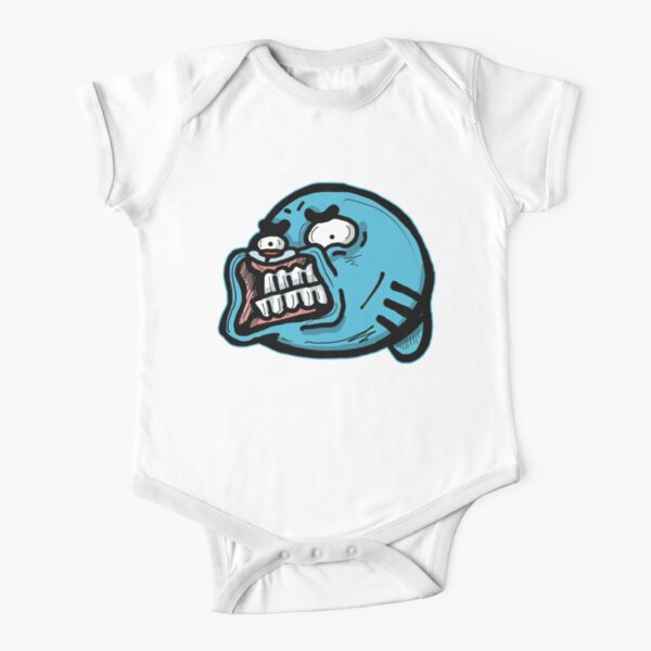Gumball Watterson from The Amazing World of Gumball™ with a Funny Awkward Smile Short Sleeve Baby One-Piece