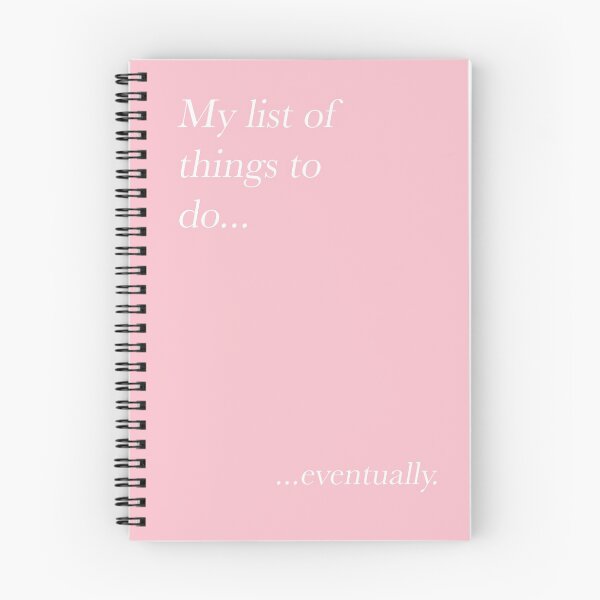 Item preview, My List of things to do humorous (Pink) designed and sold by WayneBrant.